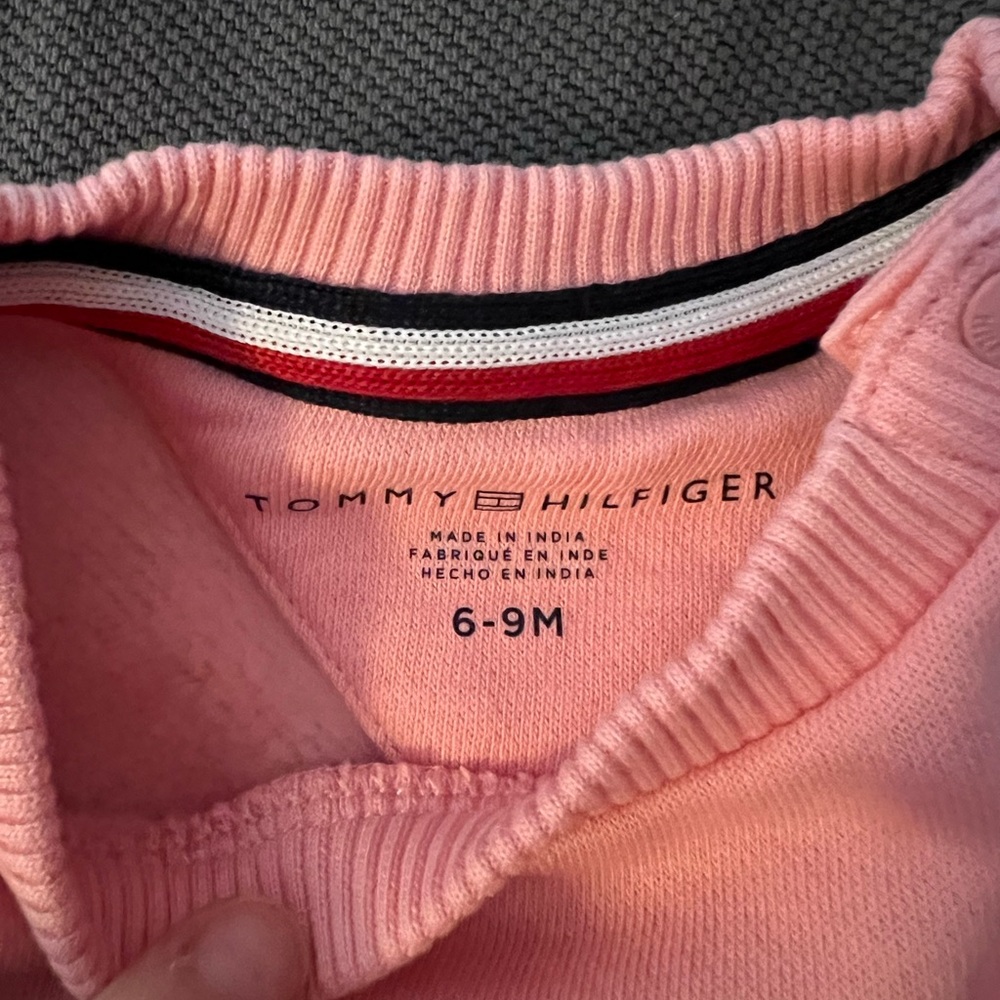 Tommy Hilfiger Pink Baby Crewneck Sweatshirt